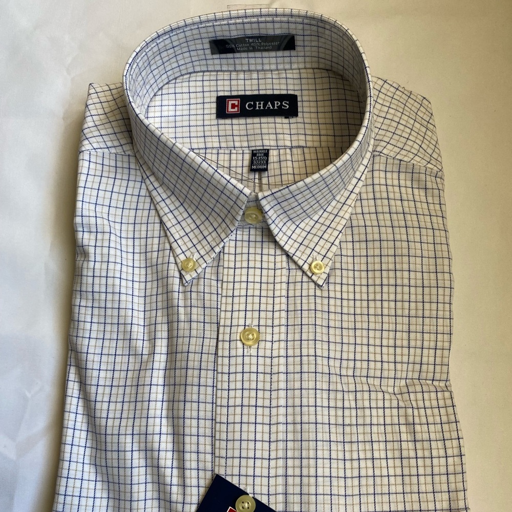 Chaps - Twill- Dress Shirt -long sleeve - Size:15-151/2 32/33